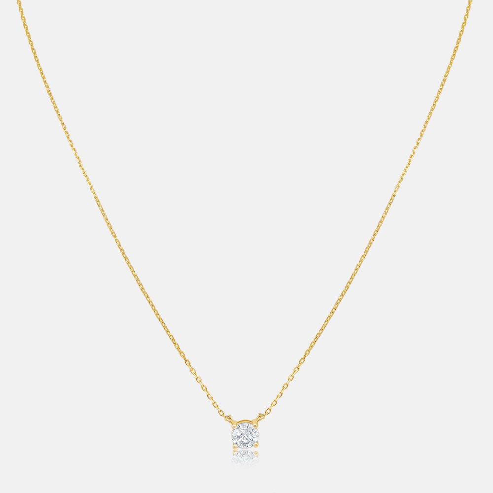 Women's Vermeil Buttercup Diamond Necklace The Gold Goddess Women’s Jewelry By The Gold Gods