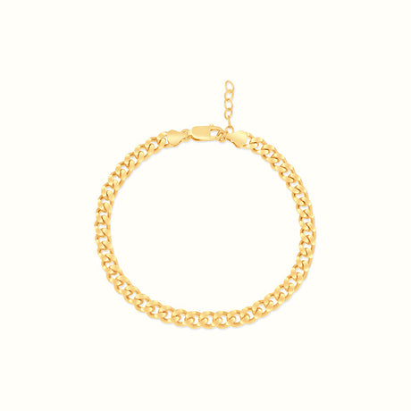 Women's Vermeil Cuban Link Anklet The Gold Goddess Women’s Jewelry By The Gold Gods