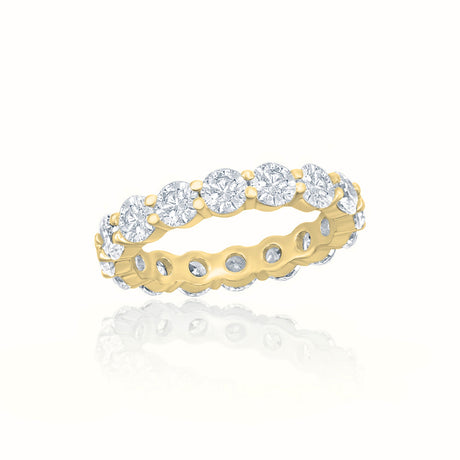 Women's Vermeil Diamond Buttercup Eternity Ring The Gold Goddess Women’s Jewelry By The Gold Gods