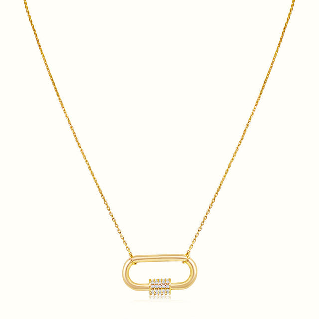 Women's Vermeil Diamond Carabina Necklace Pendant The Gold Goddess Women’s Jewelry By The Gold Gods