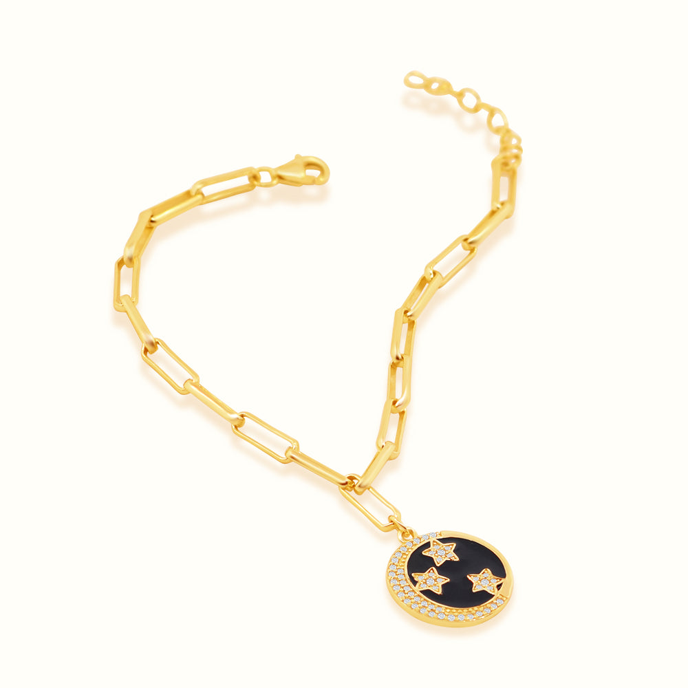 Women's Vermeil Diamond Star Coin Bracelet The Gold Goddess Women’s Jewelry By The Gold Gods