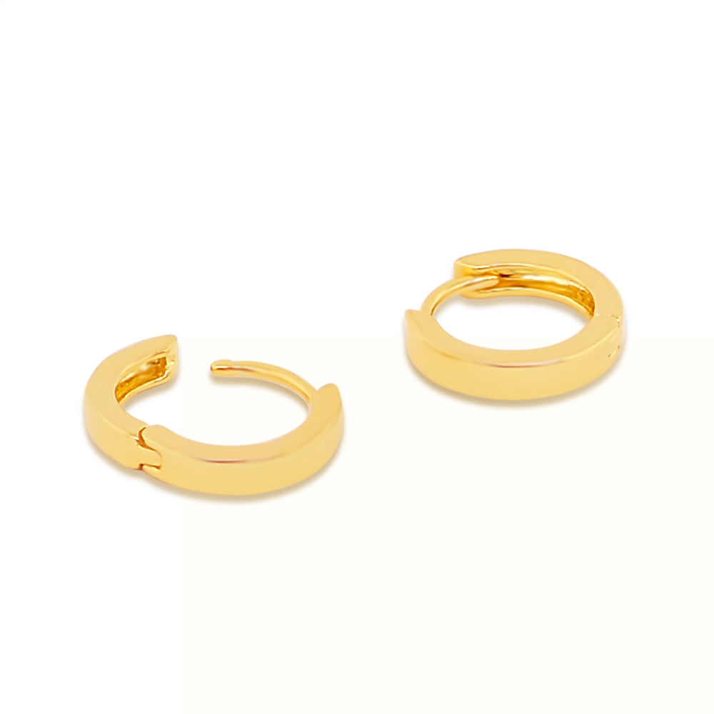 Women's Vermeil EE Small Hoop Earrings The Gold Goddess Women’s Jewelry By The Gold Gods