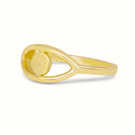 Women's Vermeil Evil Eye Ring The Gold Goddess Women’s Jewelry By The Gold Gods