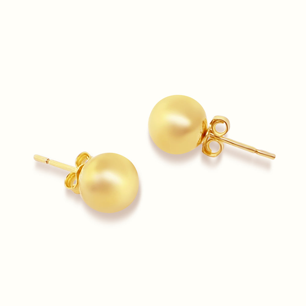 Women's Vermeil Globe Studs The Gold Goddess Women’s Jewelry By The Gold Gods