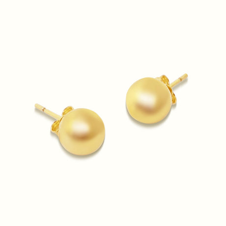 Women's Vermeil Globe Studs The Gold Goddess Women’s Jewelry By The Gold Gods