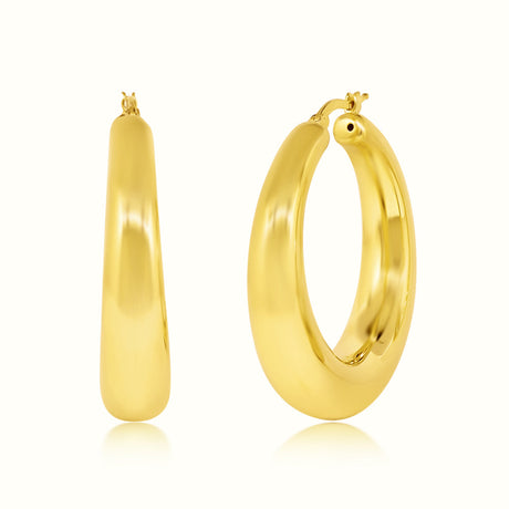 Women's Vermeil Hoops Earrings The Gold Goddess Women’s Jewelry By The Gold Gods