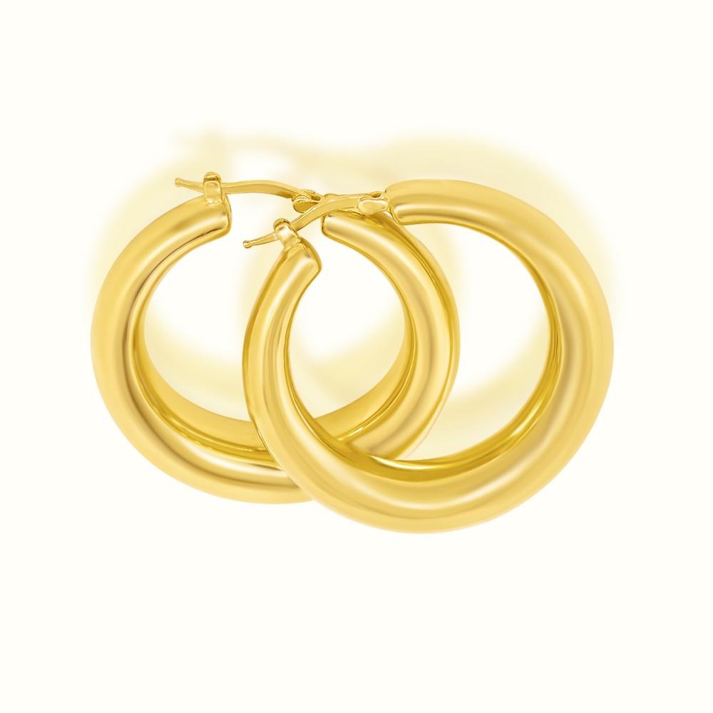 Women's Vermeil Hoops Earrings The Gold Goddess Women’s Jewelry By The Gold Gods