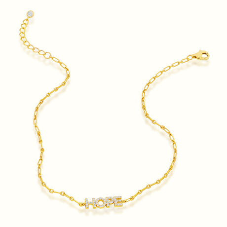 Women's Vermeil Hope Anklet The Gold Goddess Women’s Jewelry By The Gold Gods