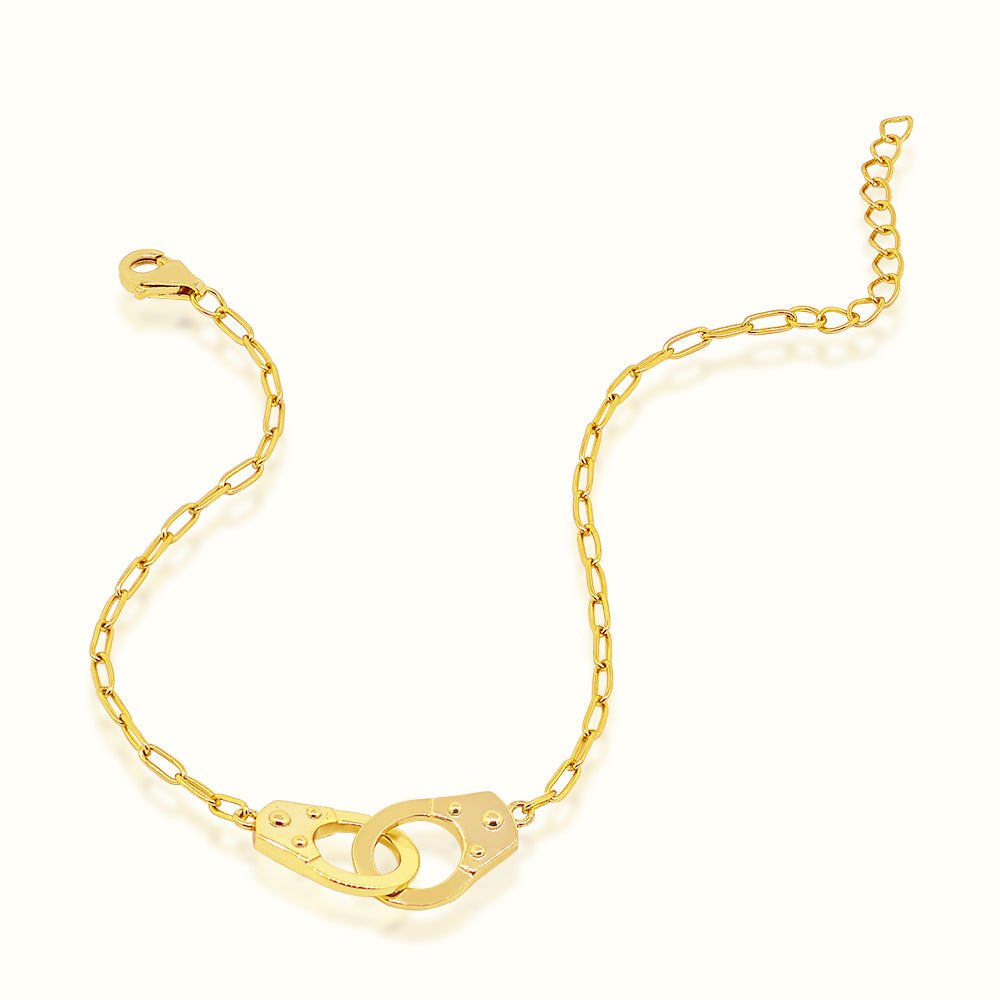 Women's Vermeil Mini Handcuffs Bracelet The Gold Goddess Women’s Jewelry By The Gold Gods