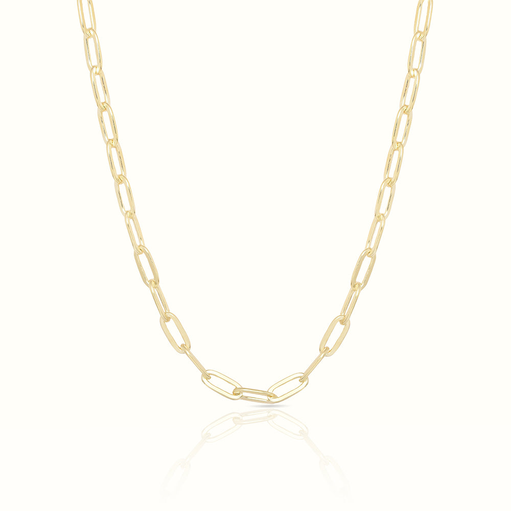 Women's Vermeil Paperclip Chain The Gold Goddess Women’s Jewelry By The Gold Gods