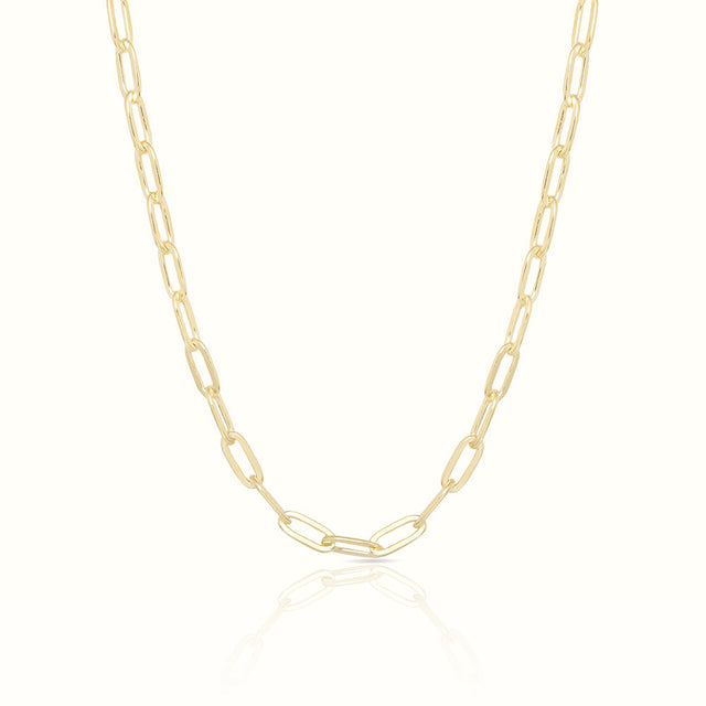 Women's Vermeil Paperclip Chain The Gold Goddess Women’s Jewelry By The Gold Gods