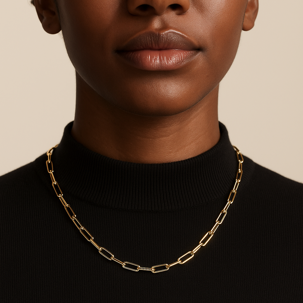 Women's Vermeil Paperclip Chain