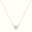 Women's Vermeil Plump Diamond Heart Necklace Pendant The Gold Goddess Women’s Jewelry By The Gold Gods