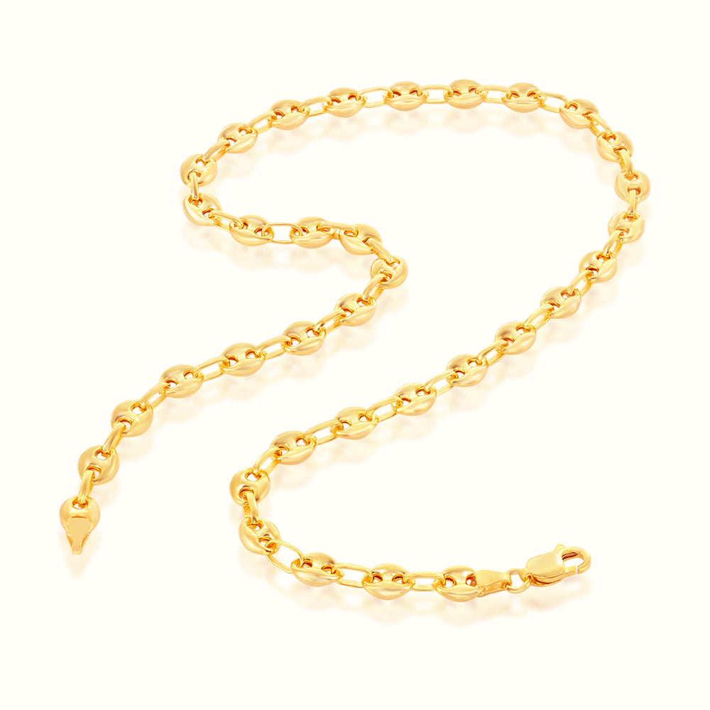 Women's Vermeil Puff Chain The Gold Goddess Women’s Jewelry By The Gold Gods