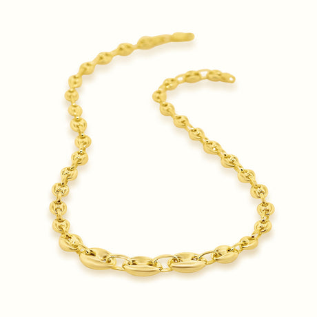 Women's Vermeil Tapered Puff Chain The Gold Goddess Women’s Jewelry By The Gold Gods