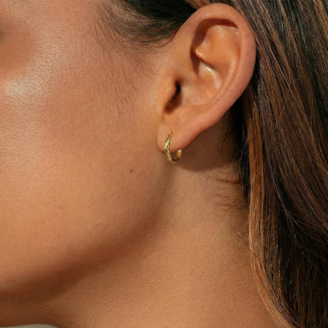 Women's Vermeil Twisted Hoop Earrings The Gold Goddess Women’s Jewelry By The Gold Gods 3