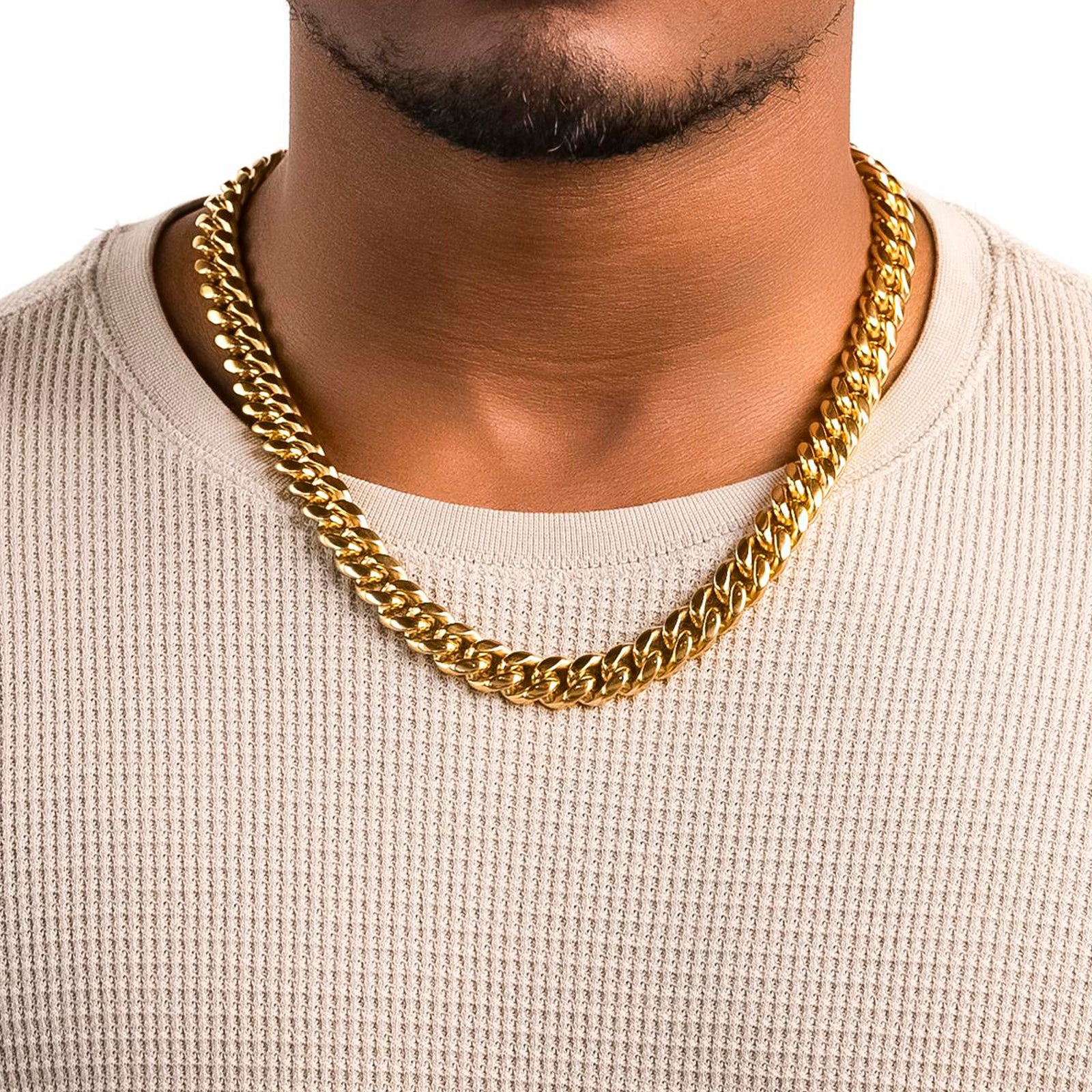 12MM MIAMI CUBAN hot LINK CHAIN 18k plated