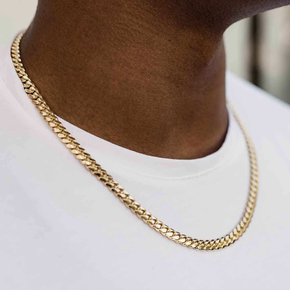 10k 14k Solid Gold Cuban Link Chain Mens Fashion Jewelry The Gold Gods 6