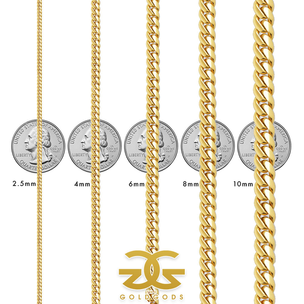 Solid Gold Cuban Link Chain 10k 14k (6mm) The Gold Gods