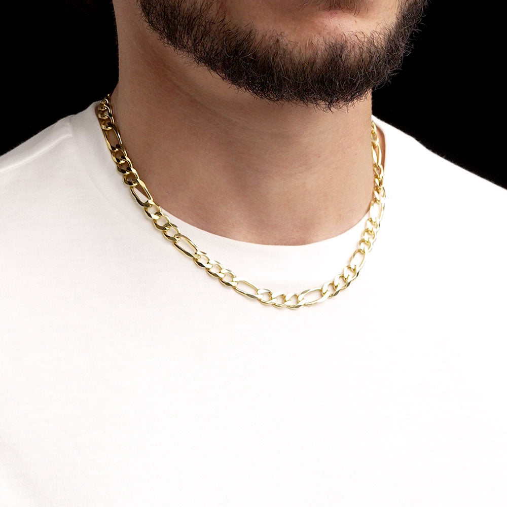 18 inch 14k gold store figaro chain