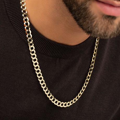 Mens Solid Gold Diamond Cut Rope Chain 6mm 22 inch The Gold Gods 2