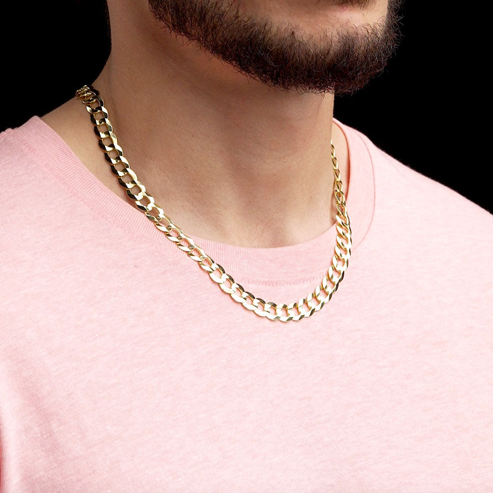 20 inch solid on sale gold curb chain