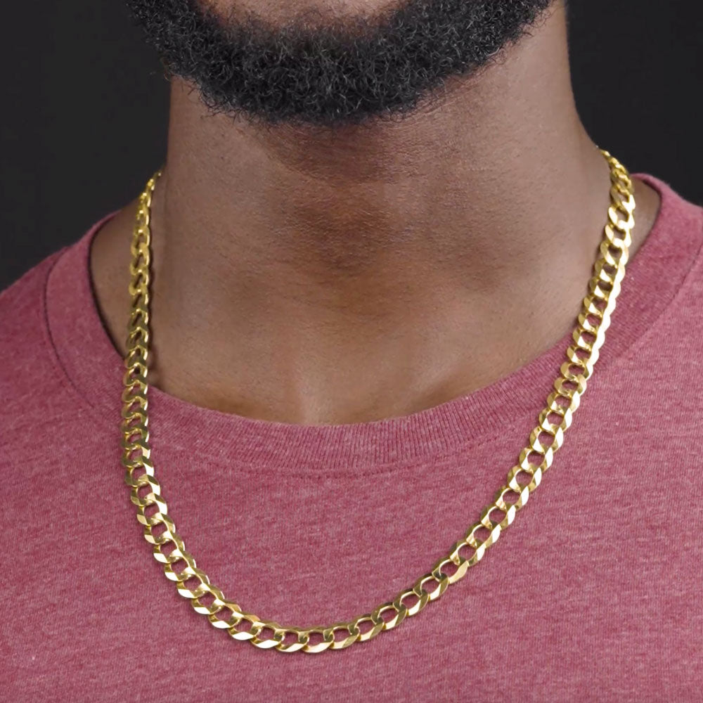 Gold Cuban Link Chain (7mm) - If & Co. 14K Rose Gold / 24 inch