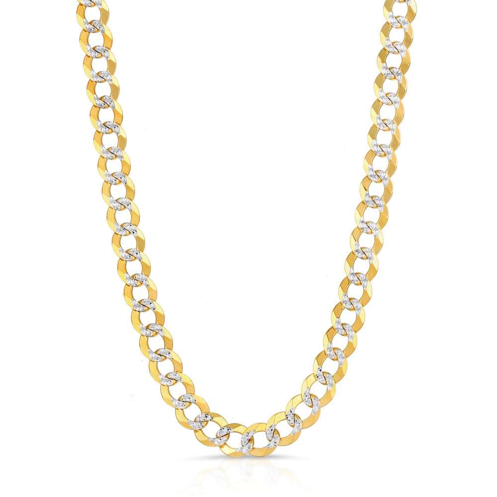 Solid Gold Pave Curb Cuban Chain The Gold Gods 1