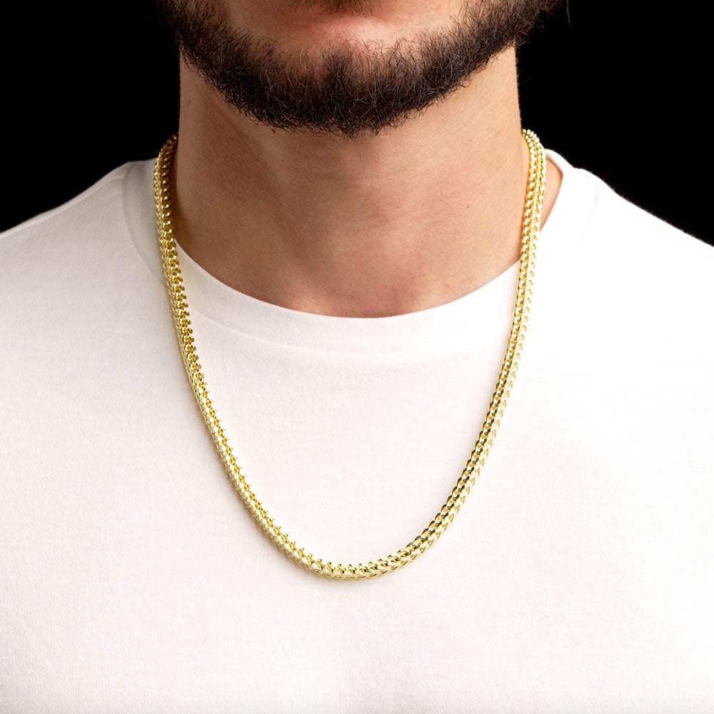 Solid Gold Franco Chain Hollow | The Gold Gods
