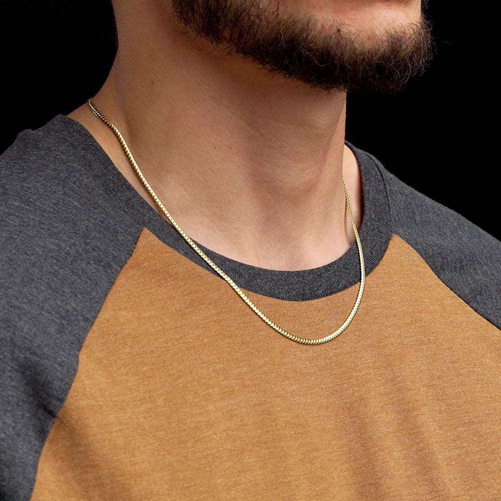 Solid Gold Cuban Link Chain 10k 14k 2.5mm The Gold Gods