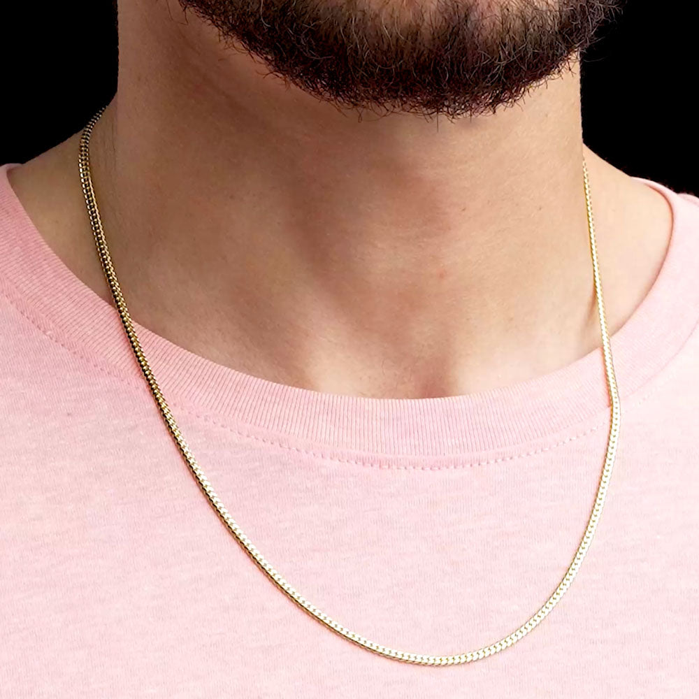 Charlie & Co. Jewelry | Gold Hollow Rope Chain With 2.5mm Width Model-0436
