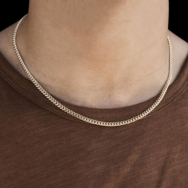 10k 14k Solid Gold Cuban Link Chain Mens Fashion Jewelry The Gold Gods 7