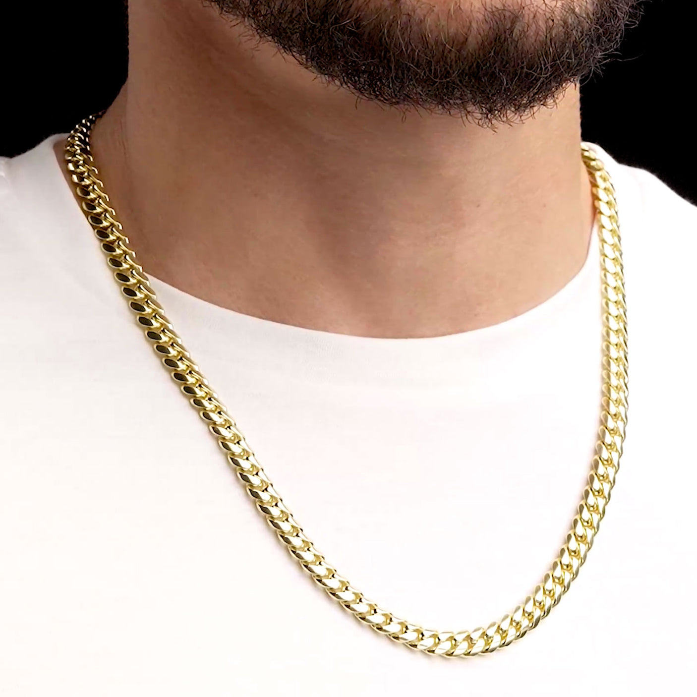 10k 14k Solid Gold Cuban Link Chain Mens Fashion Jewelry The Gold Gods 8mm 22 inch