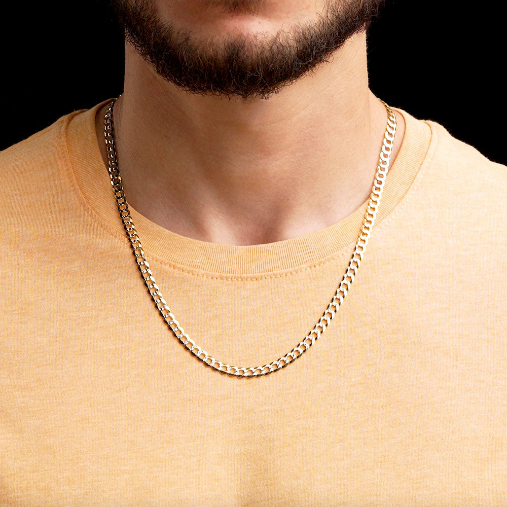 Solid Gold Pave Curb Cuban Chain The Gold Gods 7