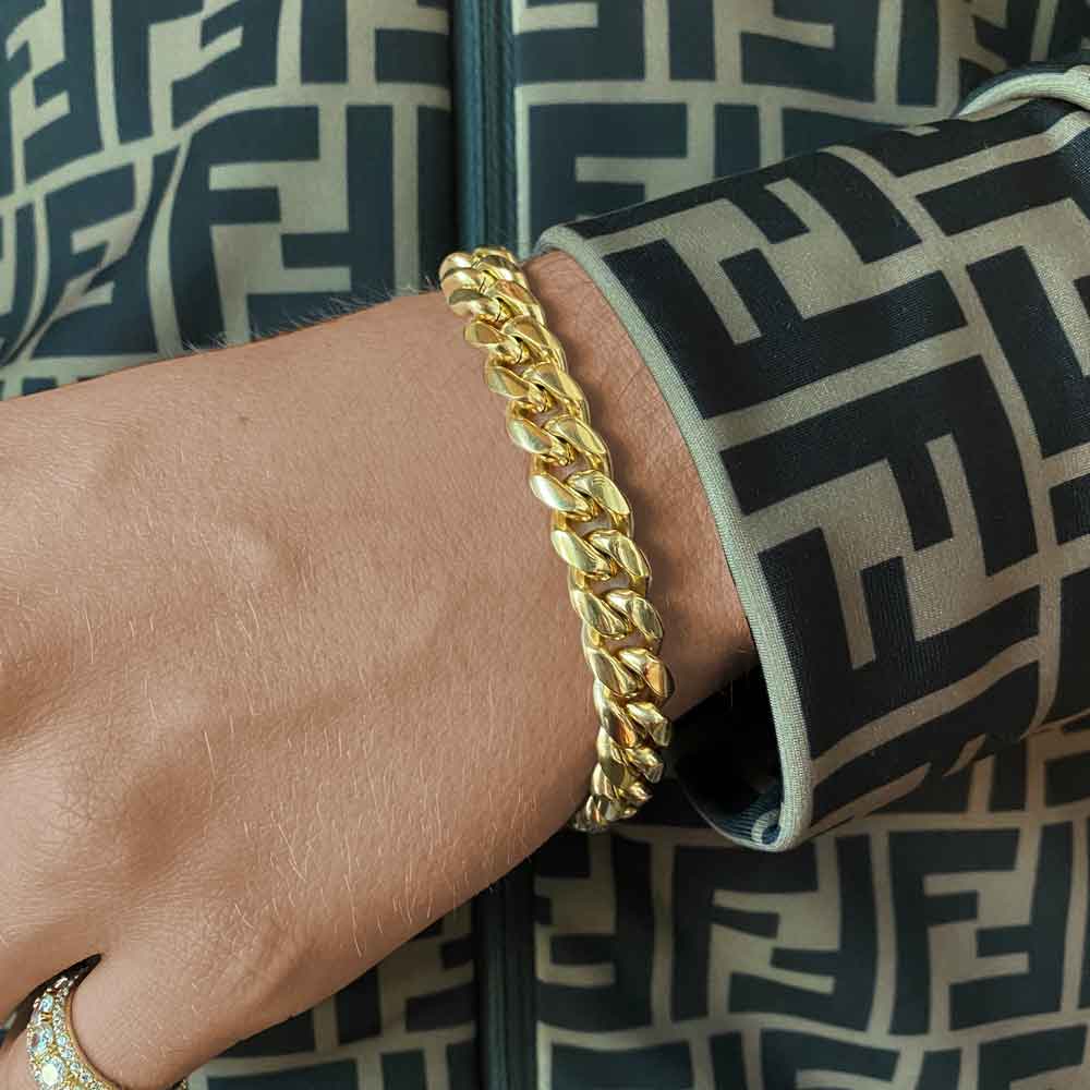 Cuban Link Bracelet 10mm The Gold Gods