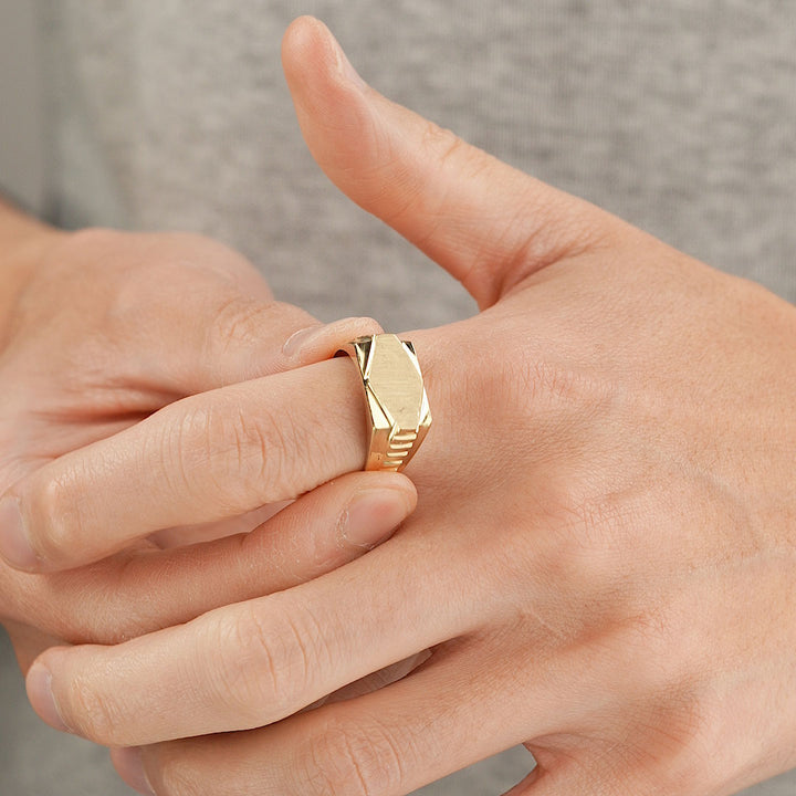 10k Solid Gold Signet Ring