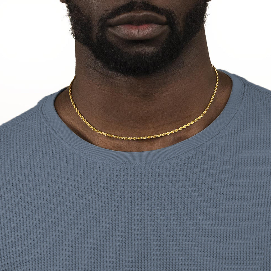 Stainless Steel Gold Chain 5MM Stainless Steel Gold Plated