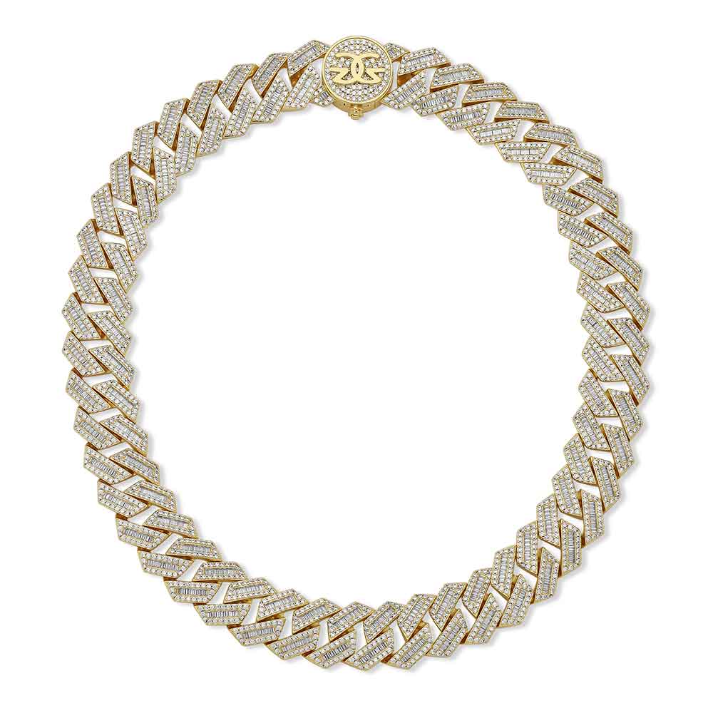 Miami Cuban Baguette Link 18K Gold - 18mm sold Miami Cuban