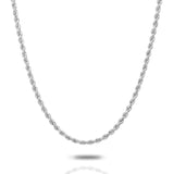 Rope Gold Chain 2.5mm white gold The Gold Gods front view