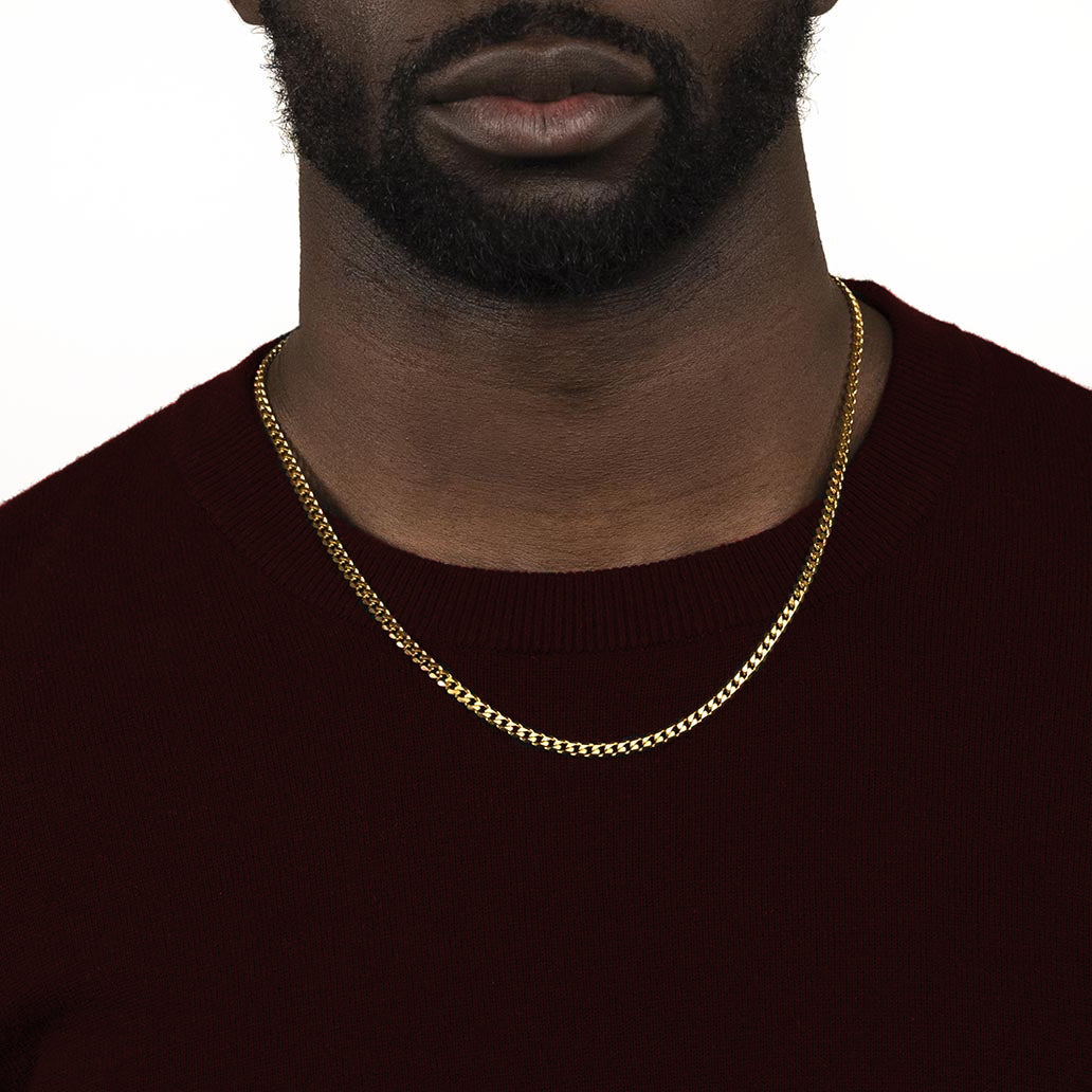 Micro cuban chain gold Clearance