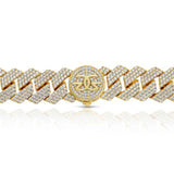 Men's Diamond Cuban Bracelet 3 Row (18 mm) The Gold Gods