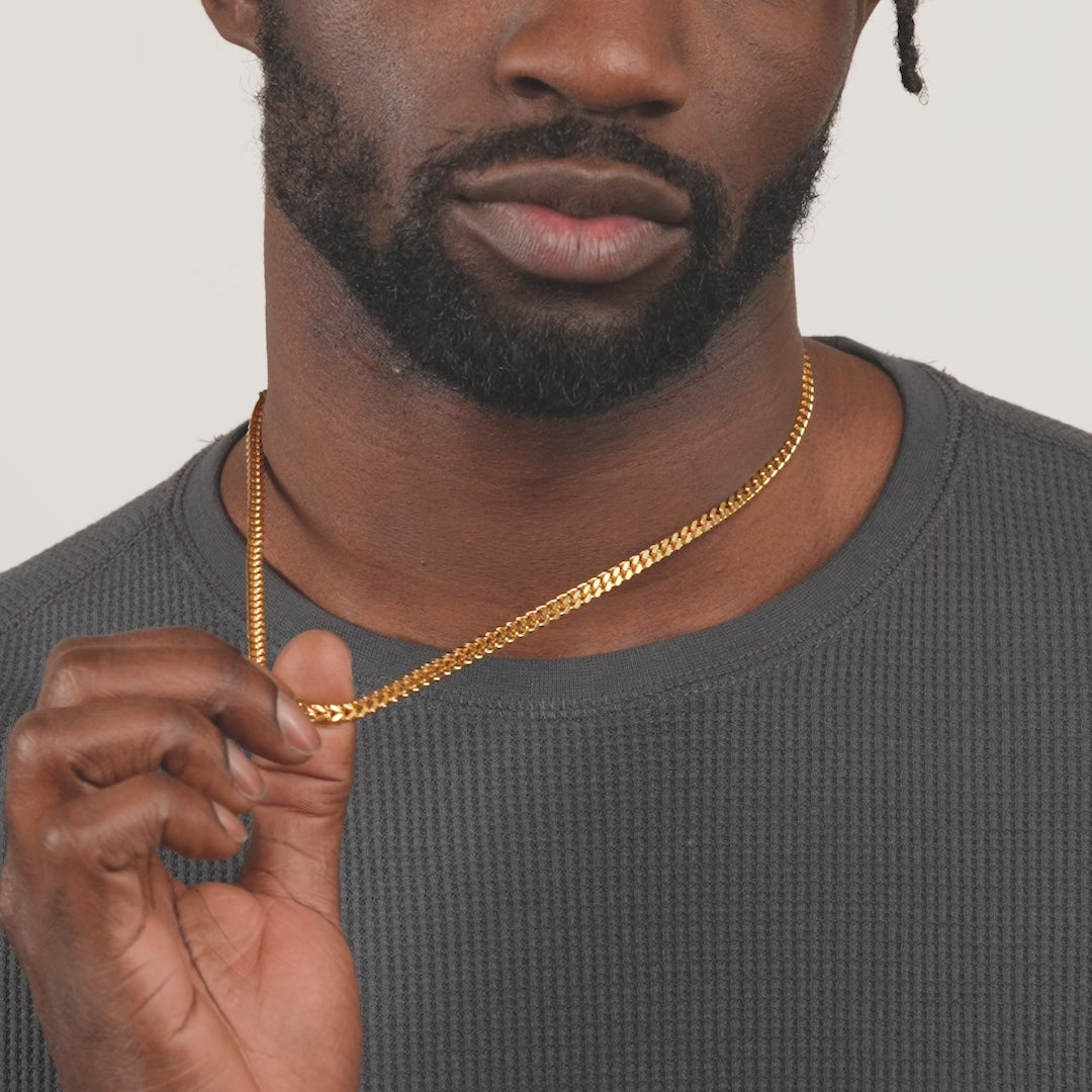 Gold Franco Chain 4mm The Gold Gods