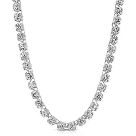 Diamond Buttercup Tennis White Gold Chain in White Gold The Gold Gods lifestyle look 2