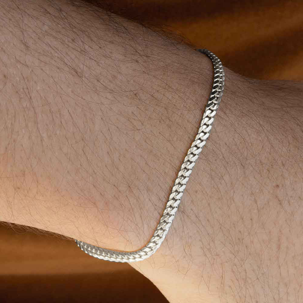 cuban bracelet silver