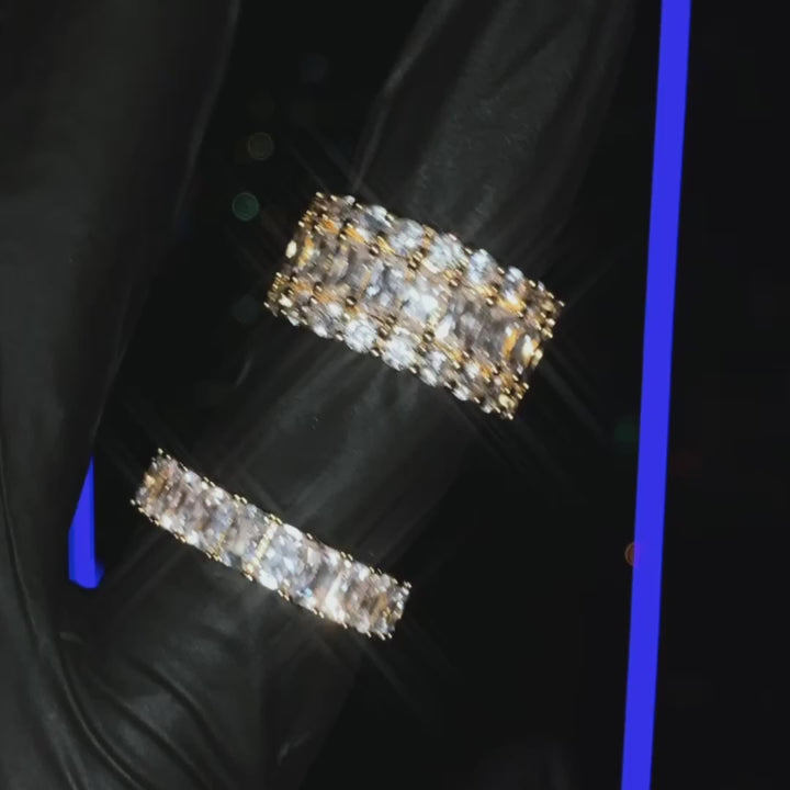 3 Row Diamond Baguette Eternity Ring The Gold Gods video