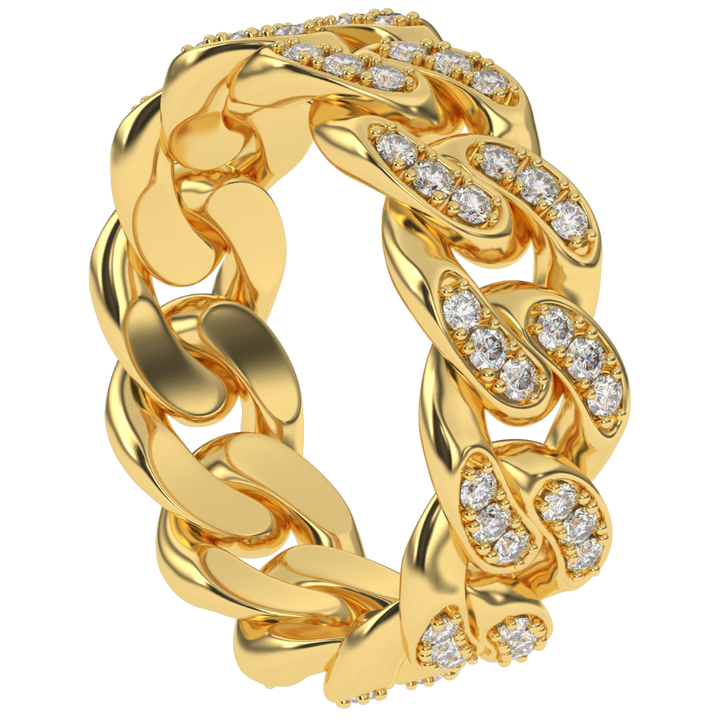  6MM-DIAMOND-CUBAN-RING-the-gold-gods-mens-jewelry-18k-gold-plated-front-side-view