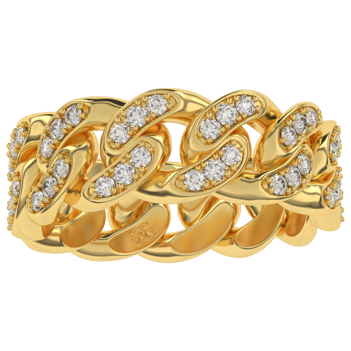6MM-DIAMOND-CUBAN-RING-the-gold-gods-mens-jewelry-18k-gold-plated-top-view