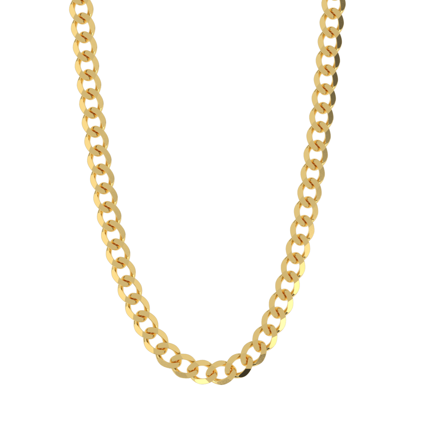 Mens Solid Gold Diamond Cut Rope Chain The Gold Gods  4