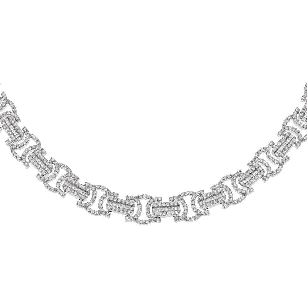 DIAMOND-BAGUETTE-BYZA/.NTINE-LINK-CHAIN-18k-white-gold-chain-mens-jewelry-front-view-gold-gods