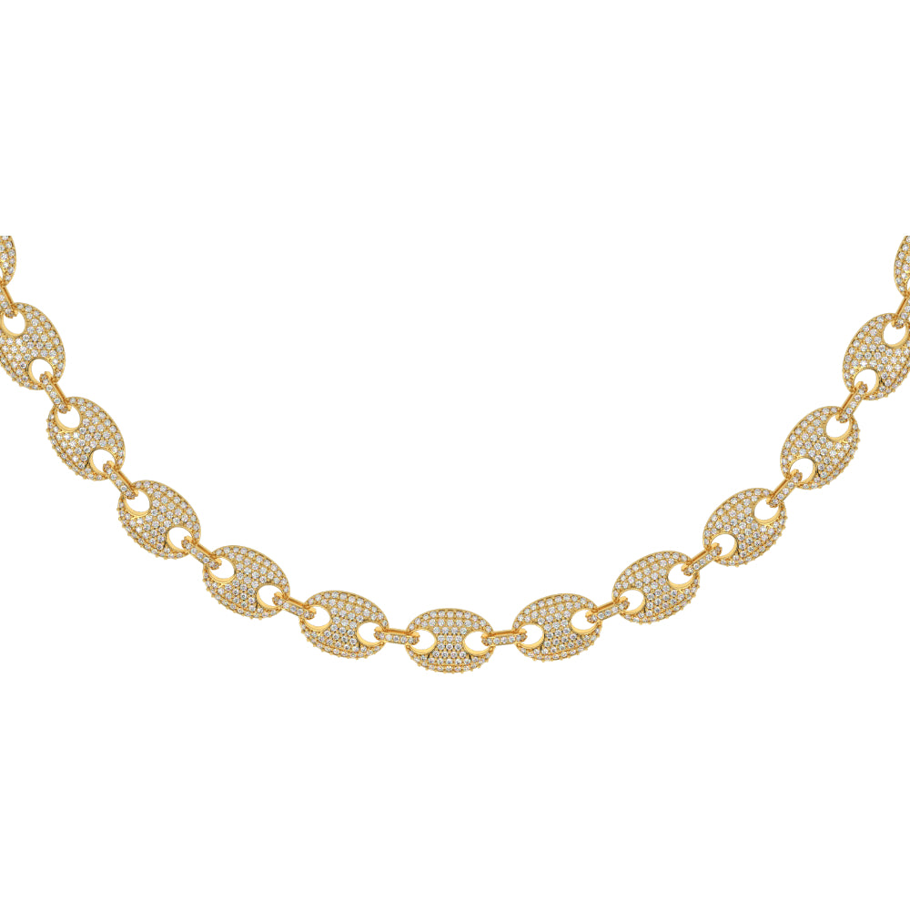 DIAMOND-puff-LINK-CHAIN-front-view-gold-chain-The-gold-gods-mens-jewelry
